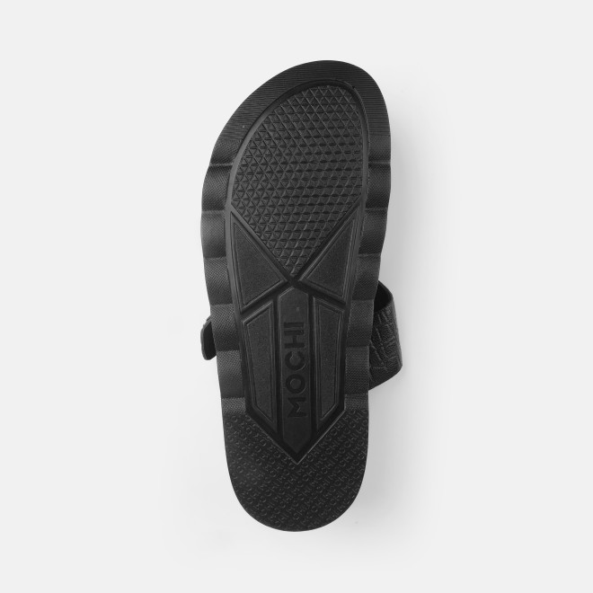 Mochi Men Black Casual Slippers (SKU: 16-1371-11-40) Mochi Men Black Casual Slippers (SKU: 16-1371-11-40)