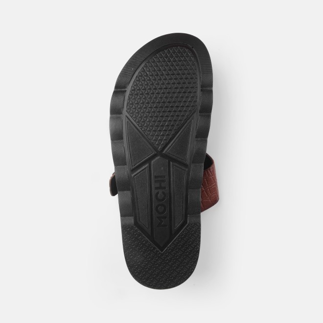 Mochi Men Tan Casual Slippers (SKU: 16-1371-23-40)