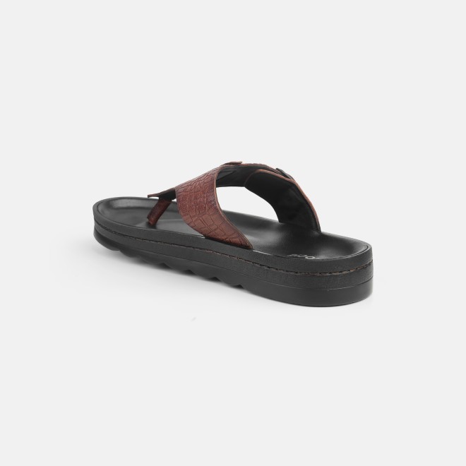 Mochi Men Tan Casual Slippers (SKU: 16-1371-23-40)