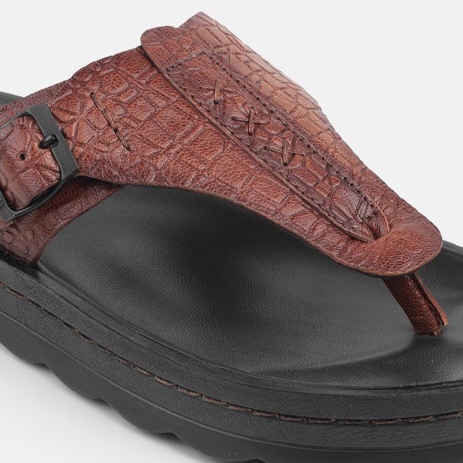 Mochi Men Tan Casual Slippers (SKU: 16-1371-23-40)