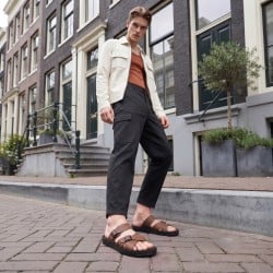 Mochi Men Tan Casual Slippers
