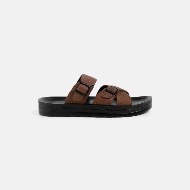 Mochi Men Tan Casual Slippers (SKU: 16-1372-23-40)