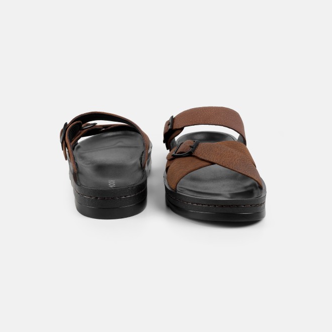 Mochi Men Tan Casual Slippers (SKU: 16-1372-23-40)