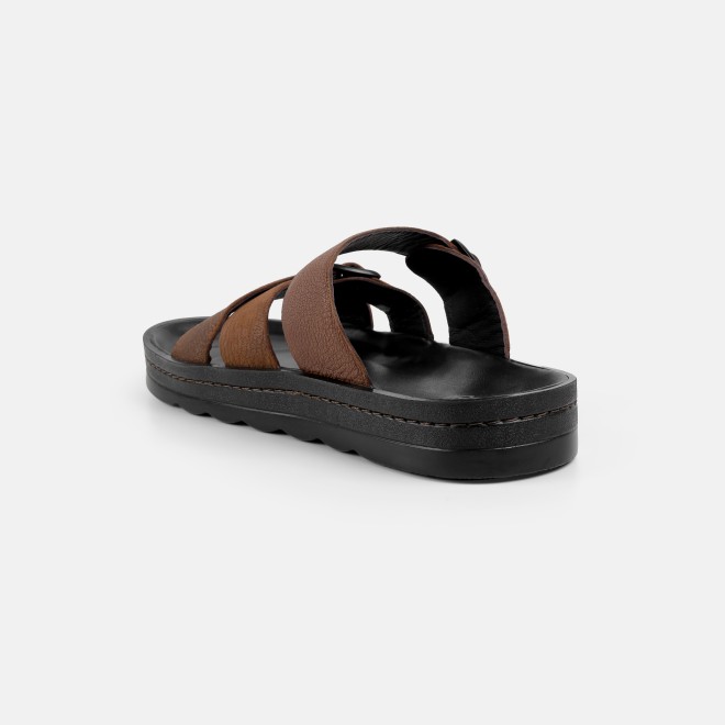 Mochi Men Tan Casual Slippers (SKU: 16-1372-23-40)