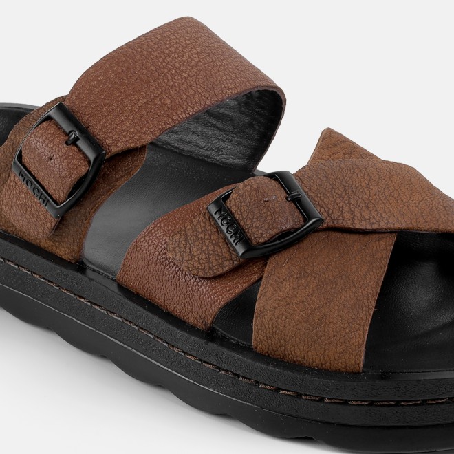 Mochi Men Tan Casual Slippers (SKU: 16-1372-23-40)