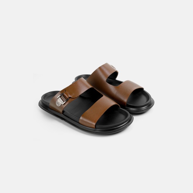 Mochi Men Tan Casual Slippers (SKU: 16-1376-23-40)