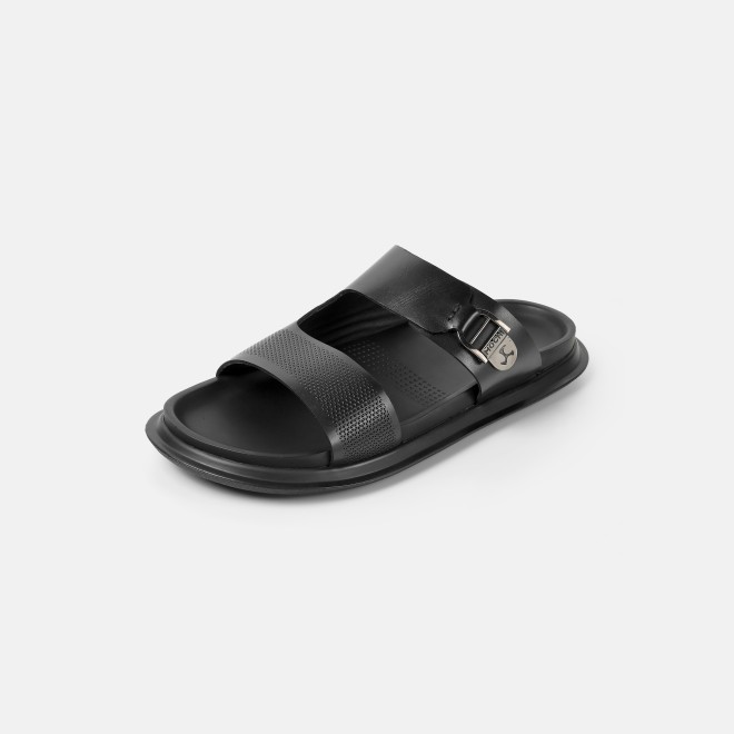 Mochi Men Black Casual Slippers (SKU: 16-1376-11-40) Mochi Men Black Casual Slippers (SKU: 16-1376-11-40)