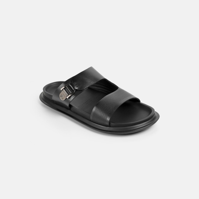 Mochi Men Black Casual Slippers (SKU: 16-1376-11-40) Mochi Men Black Casual Slippers (SKU: 16-1376-11-40)
