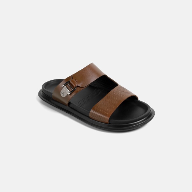 Mochi Men Tan Casual Slippers (SKU: 16-1376-23-40)