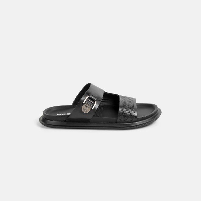 Mochi Men Black Casual Slippers (SKU: 16-1376-11-40) Mochi Men Black Casual Slippers (SKU: 16-1376-11-40)