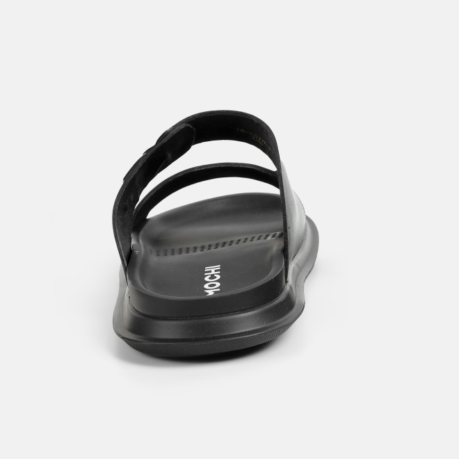 Mochi Men Black Casual Slippers (SKU: 16-1376-11-40) Mochi Men Black Casual Slippers (SKU: 16-1376-11-40)