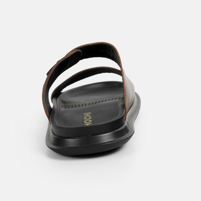 Mochi Men Tan Casual Slippers (SKU: 16-1376-23-40)