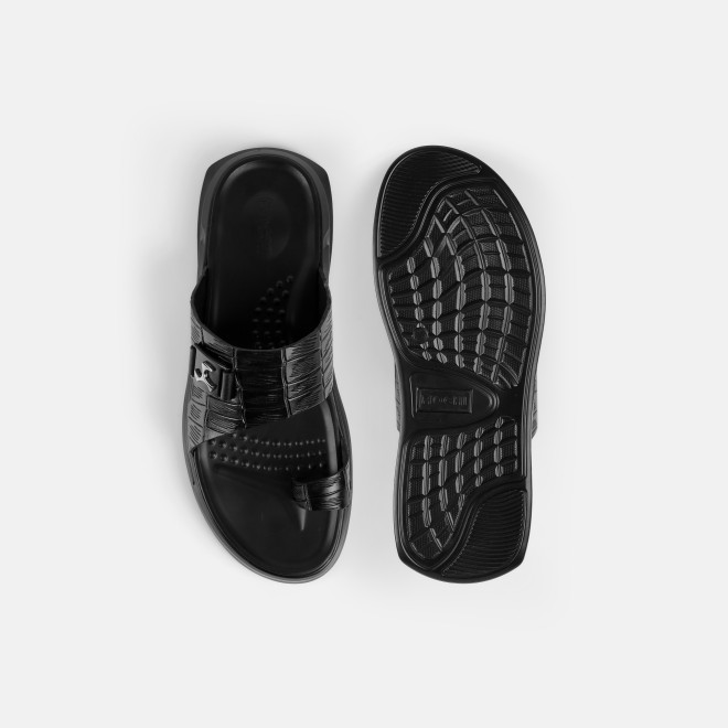 Mochi Men Black Casual Slippers (SKU: 16-1381-11-40) Mochi Men Black Casual Slippers (SKU: 16-1381-11-40)