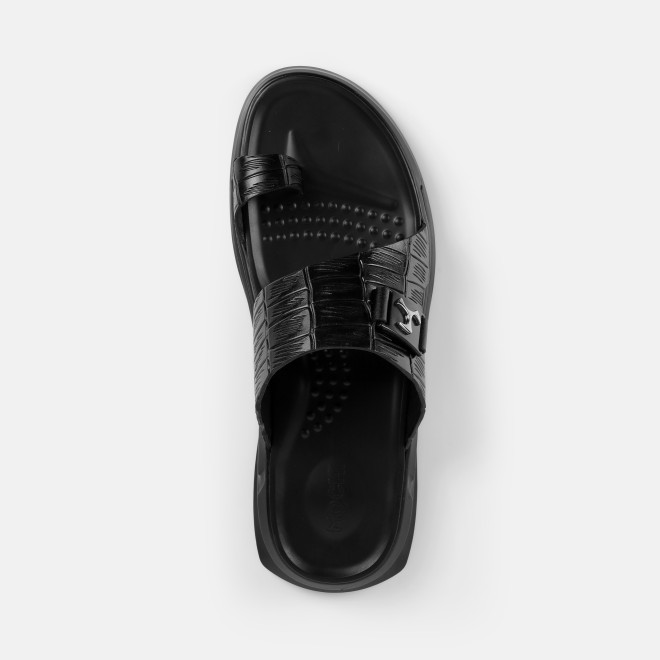 Mochi Men Black Casual Slippers (SKU: 16-1381-11-40) Mochi Men Black Casual Slippers (SKU: 16-1381-11-40)
