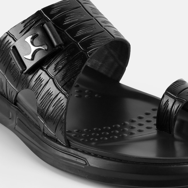 Mochi Men Black Casual Slippers (SKU: 16-1381-11-40) Mochi Men Black Casual Slippers (SKU: 16-1381-11-40)