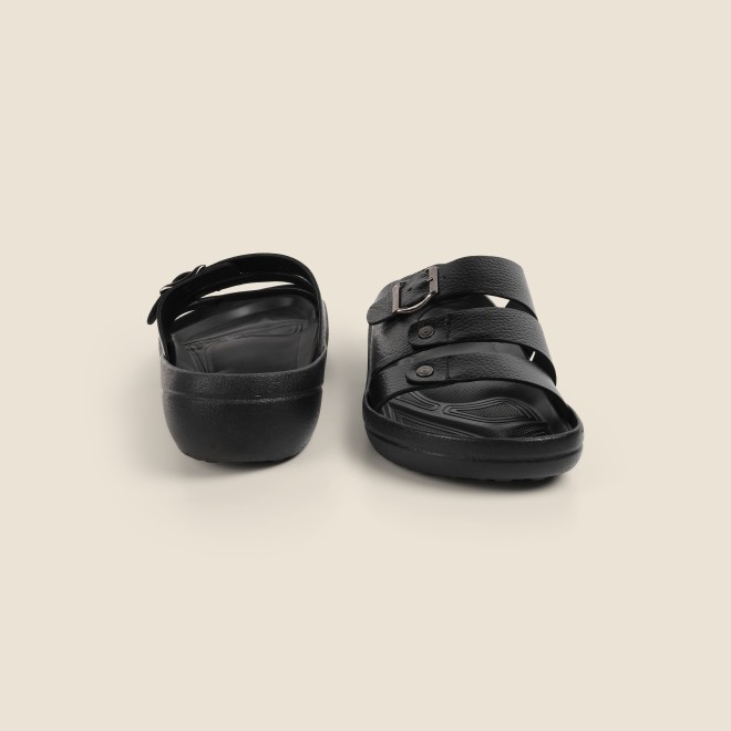 Mochi Men Black Casual Slippers (SKU: 16-1391-11-40) Mochi Men Black Casual Slippers (SKU: 16-1391-11-40)