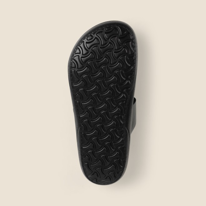 Mochi Men Black Casual Slippers (SKU: 16-1391-11-40) Mochi Men Black Casual Slippers (SKU: 16-1391-11-40)