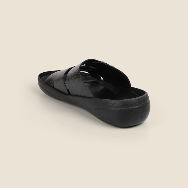 Mochi Men Black Casual Slippers (SKU: 16-1391-11-40) Mochi Men Black Casual Slippers (SKU: 16-1391-11-40)