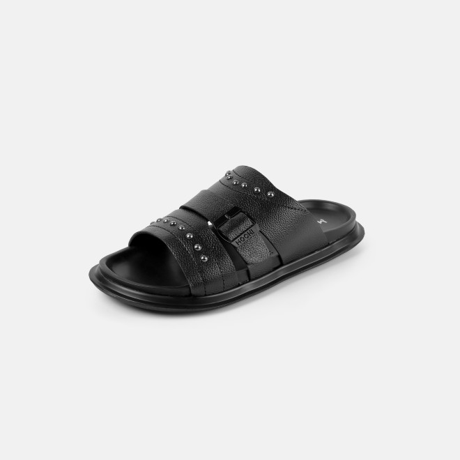 Mochi Men Black Casual Slippers (SKU: 16-1392-11-40) Mochi Men Black Casual Slippers (SKU: 16-1392-11-40)