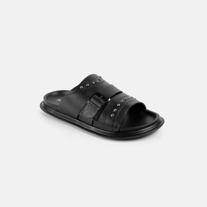 Mochi Men Black Casual Slippers (SKU: 16-1392-11-40) Mochi Men Black Casual Slippers (SKU: 16-1392-11-40)