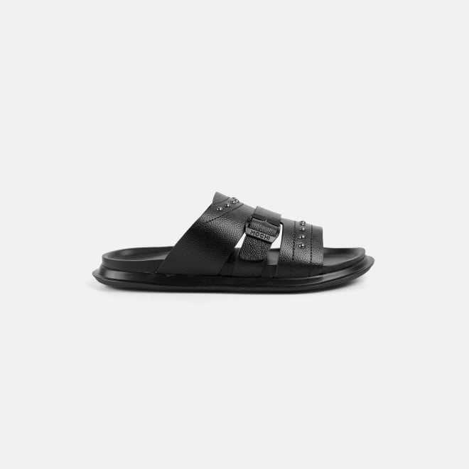 Mochi Men Black Casual Slippers (SKU: 16-1392-11-40) Mochi Men Black Casual Slippers (SKU: 16-1392-11-40)