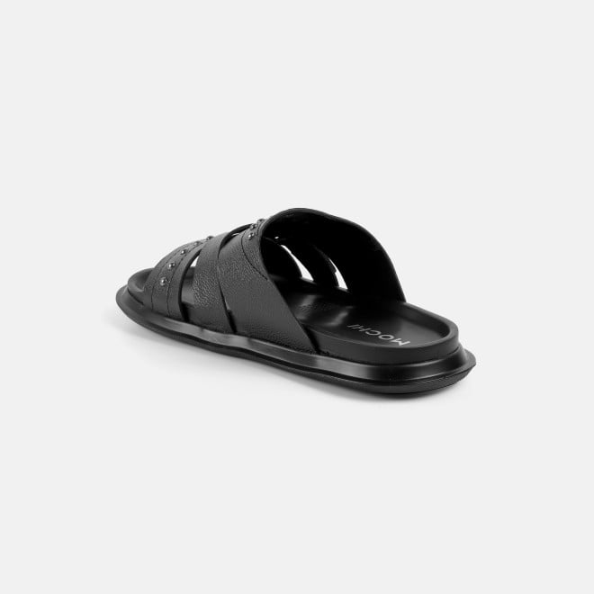 Mochi Men Black Casual Slippers (SKU: 16-1392-11-40) Mochi Men Black Casual Slippers (SKU: 16-1392-11-40)