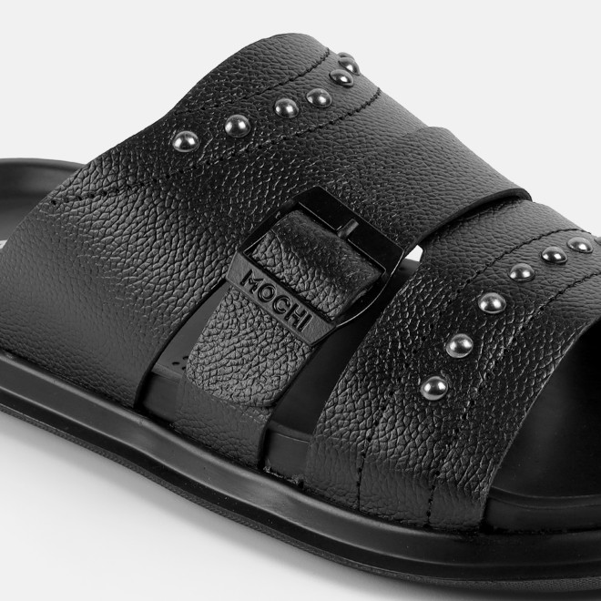 Mochi Men Black Casual Slippers (SKU: 16-1392-11-40) Mochi Men Black Casual Slippers (SKU: 16-1392-11-40)