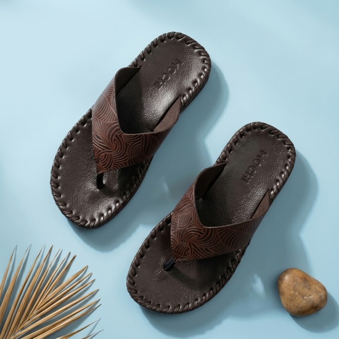 Mochi Men Brown Casual Slippers (SKU: 16-1393-12-40) Mochi Men Brown Casual Slippers (SKU: 16-1393-12-40)