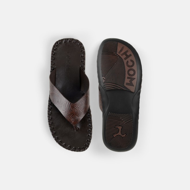 Mochi Men Brown Casual Slippers (SKU: 16-1393-12-40) Mochi Men Brown Casual Slippers (SKU: 16-1393-12-40)