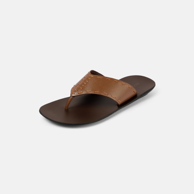 Mochi Men Tan Casual Slippers (SKU: 16-1413-23-40)