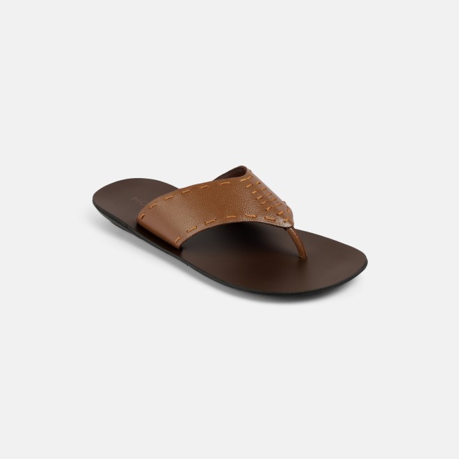 Mochi Men Tan Casual Slippers (SKU: 16-1413-23-40)