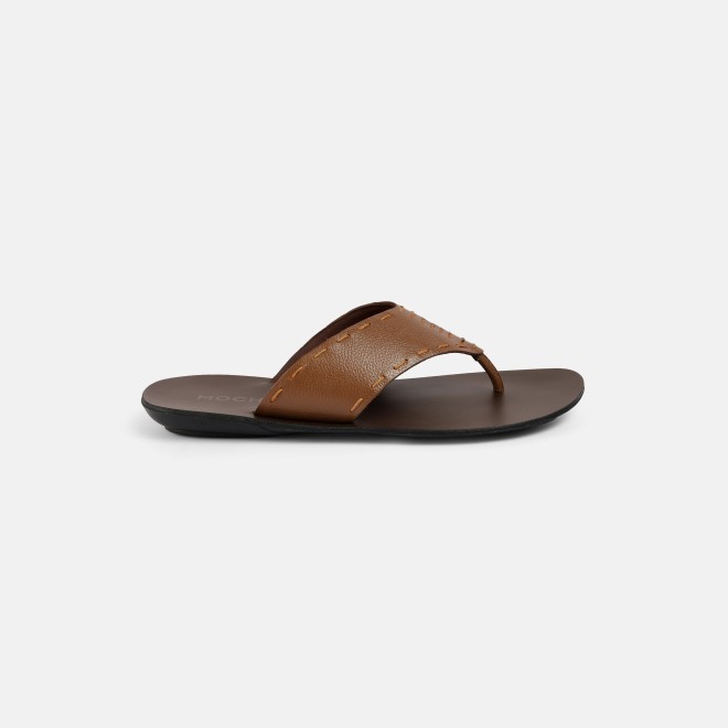 Mochi Men Tan Casual Slippers (SKU: 16-1413-23-40)