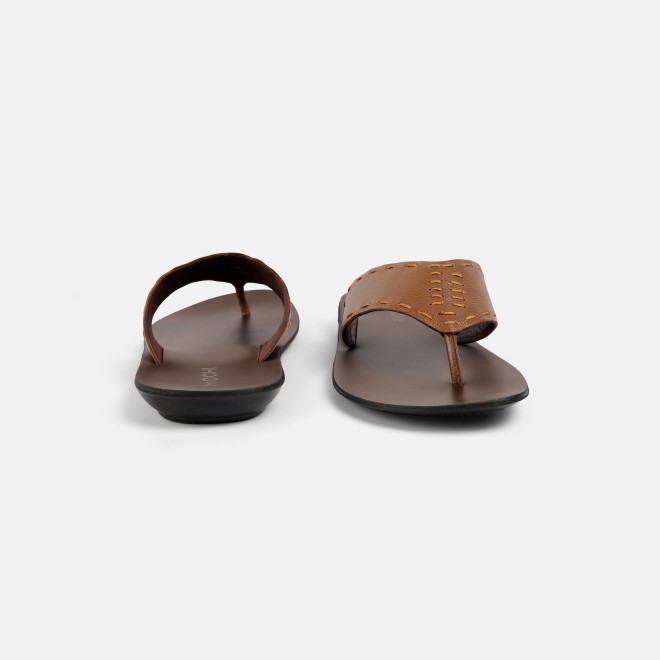 Mochi Men Tan Casual Slippers (SKU: 16-1413-23-40)