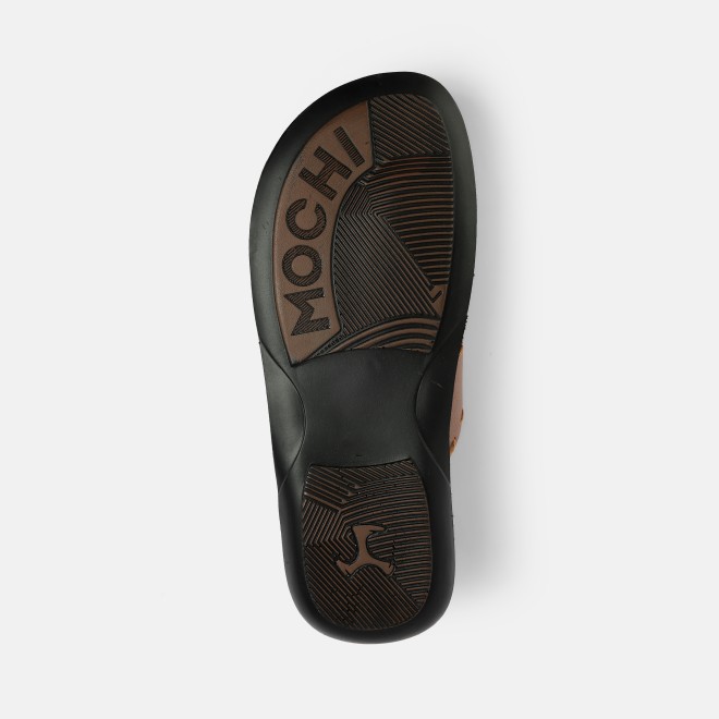 Mochi Men Tan Casual Slippers (SKU: 16-1413-23-40)
