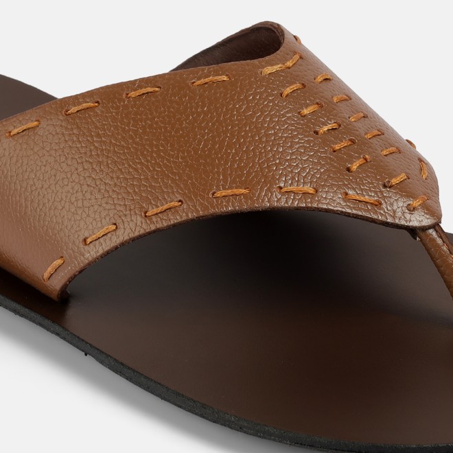 Mochi Men Tan Casual Slippers (SKU: 16-1413-23-40)