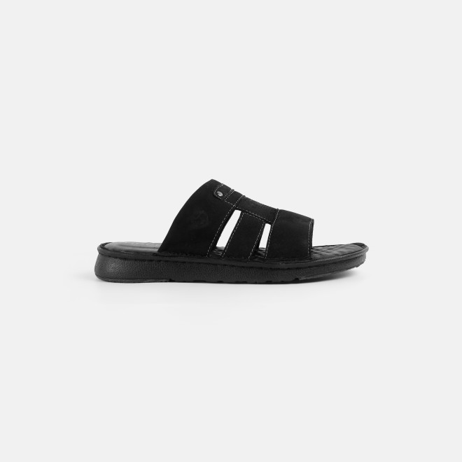 Mochi Men Black Casual Slippers (SKU: 16-1428-11-40)