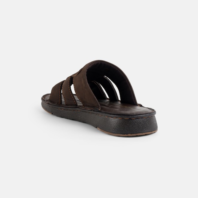 Mochi Men Brown Casual Slippers (SKU: 16-1428-12-40)