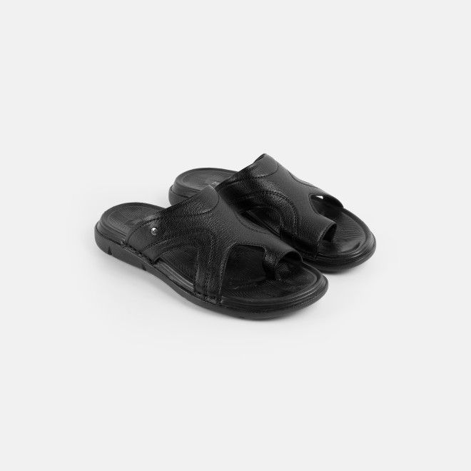 Mochi Men Black Casual Slippers (SKU: 16-1429-11-40)