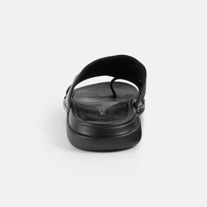 Mochi Men Black Casual Slippers (SKU: 16-1429-11-40)
