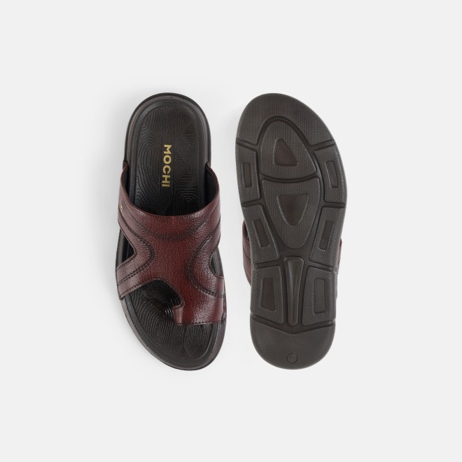 Mochi Men Wine Casual Slippers (SKU: 16-1429-58-40)