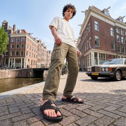 Mochi Men Black Casual Slippers