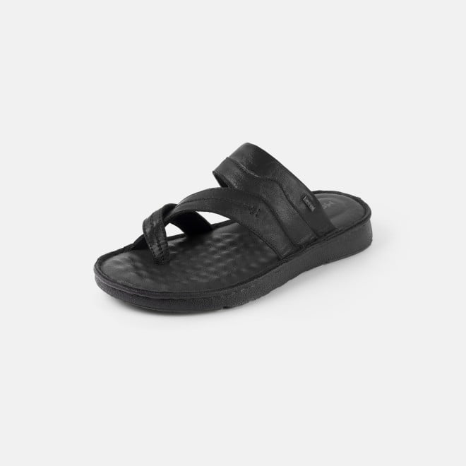 Mochi Men Black Casual Slippers (SKU: 16-1430-11-40)