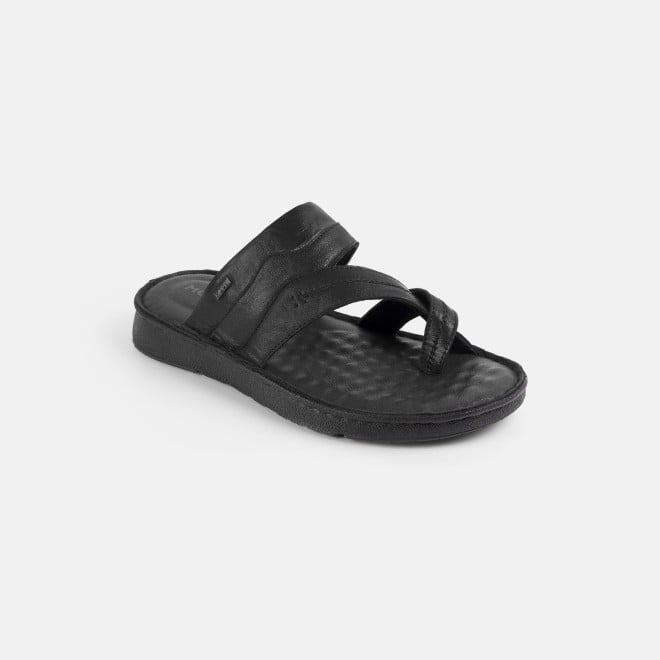 Mochi Men Black Casual Slippers (SKU: 16-1430-11-40)