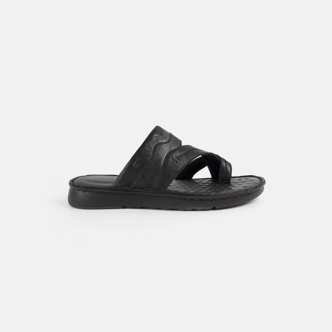 Mochi Men Black Casual Slippers (SKU: 16-1430-11-40)