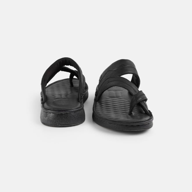 Mochi Men Black Casual Slippers (SKU: 16-1430-11-40)