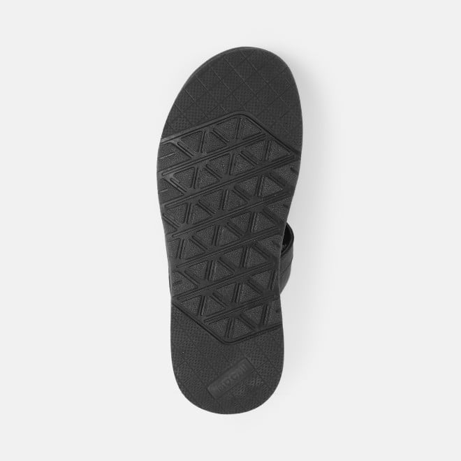 Mochi Men Black Casual Slippers (SKU: 16-1430-11-40)