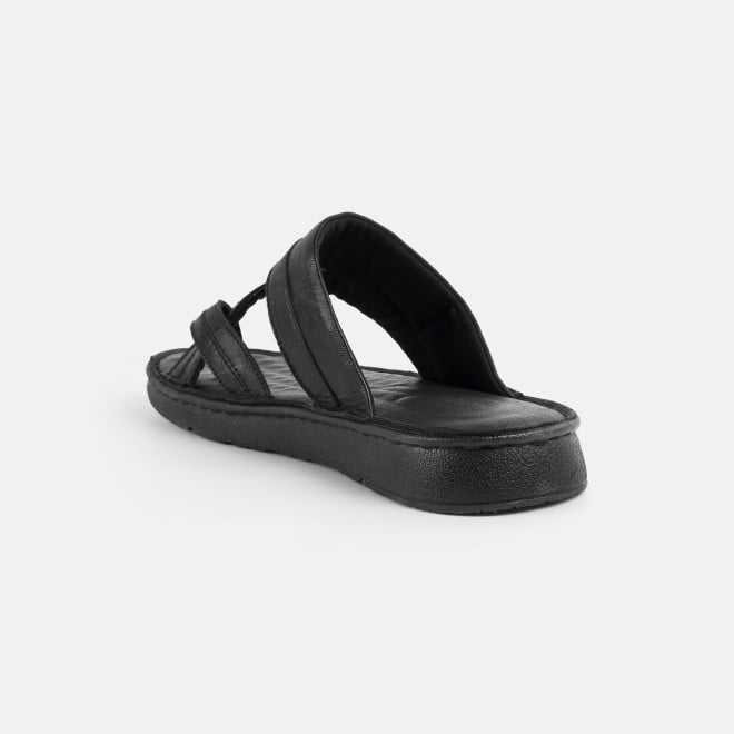 Mochi Men Black Casual Slippers (SKU: 16-1430-11-40)