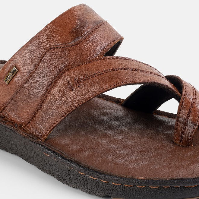 Mochi Men Tan Casual Slippers (SKU: 16-1430-23-40)