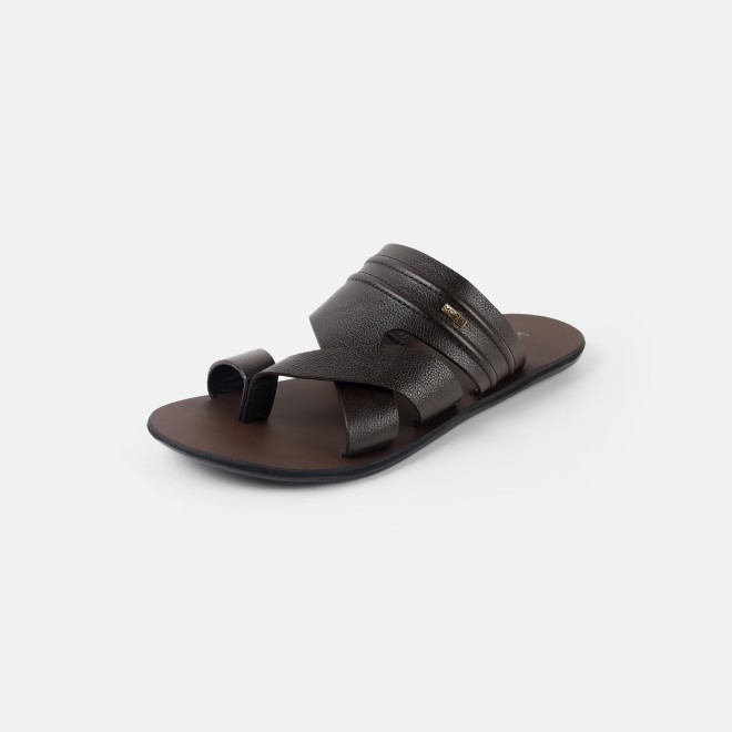 Mochi Men Brown Casual Slippers (SKU: 16-1440-12-39)