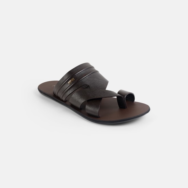 Mochi Men Brown Casual Slippers (SKU: 16-1440-12-39)